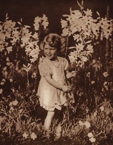 Princess Elizabeth in the garden by English Photographer