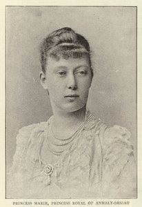Princess Marie, Princess Royal of Anhalt-Dessau by English Photographer
