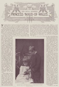 Princess Maud and Prince George of Wales (Duke of York) by English Photographer