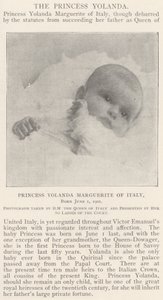 Princess Yolanda Marguerite of Italy, Born 1 June 1901