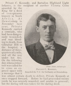 Private C Kennedy, awarded the VC for Gallantry at Dewetsdorp by English Photographer