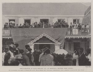 Proclamation of King Edward VII at Dominica, British West Indies by English Photographer