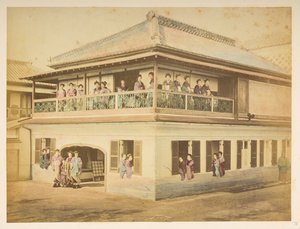 Prostitutes at the Shinpuro Brothel, Takashima-cho, Yokohama by English Photographer