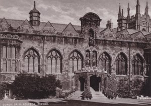 Quadrangle, Oriel College, Oxford by English Photographer