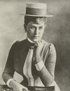 Queen Mary, at 18, wearing a boater