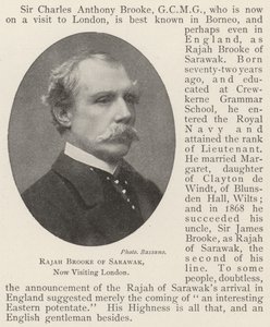 Rajah Brooke of Sarawak, Now Visiting London by English Photographer