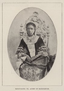Ranavalona III, Queen of Madagascar by English Photographer
