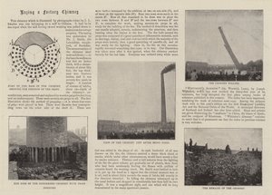 Razing a Factory Chimney by English Photographer