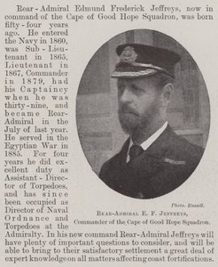 Rear-Admiral E F Jeffreys, Commander of the Cape of Good Hope Squadron by English Photographer