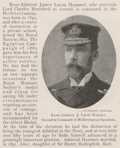 Rear-Admiral J Lacon Hammet, Second in Command of Mediterranean Squadron by English Photographer