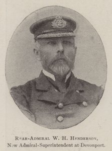Rear-Admiral W H Henderson, New Admiral-Superintendent at Devonport by English Photographer