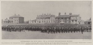 Reinforcements for South Africa, the 3rd Battalion Northamptonshire Regiment by English Photographer