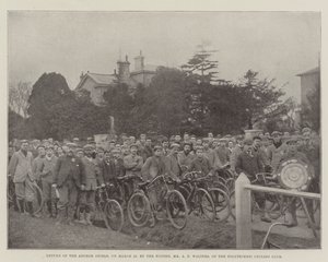Return of the Anchor Shield, on 23 March, by the Winner, Mr A E Walters, of the Polytechnic Cycling Club by English Photographer