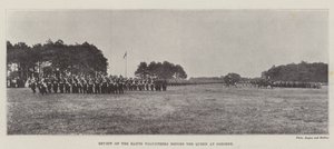 Review of the Hants Volunteers before the Queen at Osborne by English Photographer