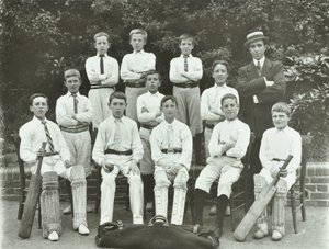 Rosendale Road School: cricket team by English Photographer