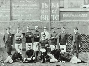 Rosendale Road School: football team by English Photographer