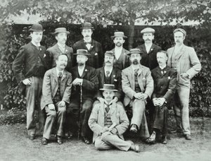 Rosendale Road School: groups of teachers by English Photographer