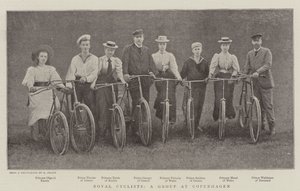 Royal Cyclists, a Group at Copenhagen by English Photographer