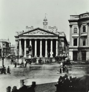 Royal Exchange, Threadneedle Street, City of London, 1880 by English Photographer