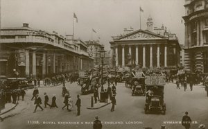 Royal Exchange and Bank of England, London by English Photographer