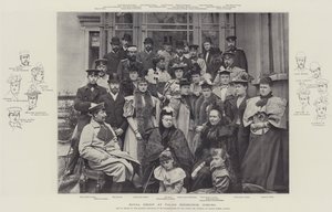 Royal Group at Palais Edinburgh, Coburg by English Photographer