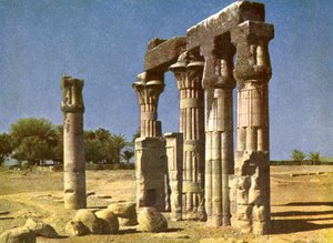 Ruined Temple at Medamut, Egypt by English Photographer