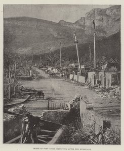 Scene in Port Louis, Mauritius, After the Hurricane by English Photographer