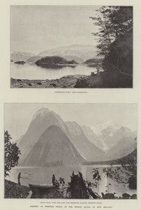 Scenery of Western Otago, in the Middle Island of New Zealand