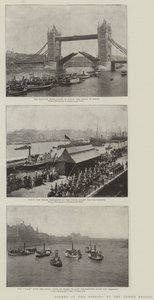 Scenes at the Opening of the Tower Bridge by English Photographer