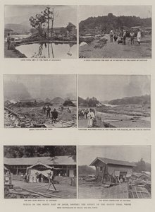 Scenes in the North East of Japan, showing the Effect of the Recent Tidal Waves