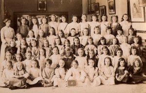 School children, Norfolk, early 20th century by English Photographer