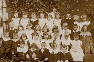 School children, Norfolk, early 20th century by English Photographer