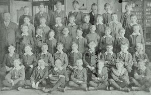 School group, unknown school by English Photographer