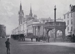 Scotland: Aberdeen, Market Cross and Municipal Buildings by English Photographer