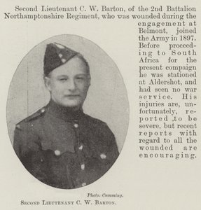 Second Lieutenant C W Barton by English Photographer