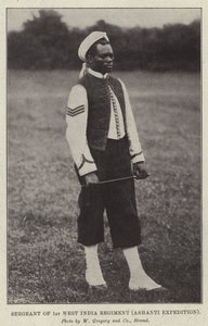 Sergeant of 1st West India Regiment, Ashanti Expedition by English Photographer