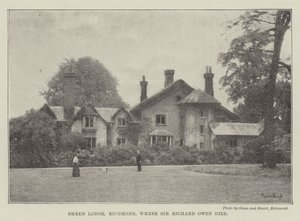 Sheen Lodge, Richmond, where Sir Richard Owen died