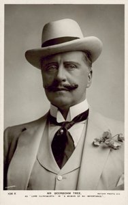 Sir Herbert Beerbohm Tree, English actor by English Photographer