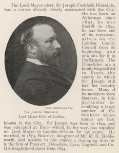 Sir Joseph Dimsdale, Lord Mayor-Elect of London