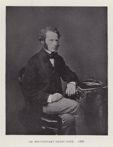 Sir Mountstuart Grant Duff, 1868 by English Photographer