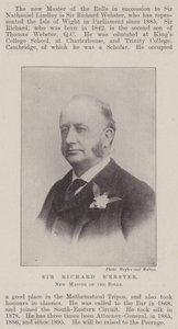 Sir Richard Webster, New Master of the Rolls