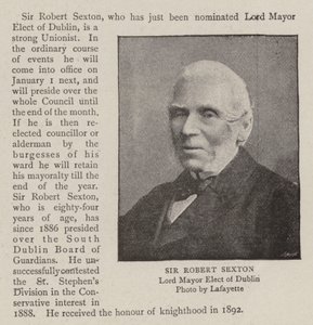 Sir Robert Sexton by English Photographer