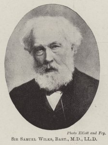 Sir Samuel Wilks, Baronet, MD, LLD by English Photographer