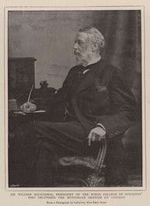 Sir William MacCormac, President of the Royal College of Surgeons by English Photographer
