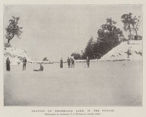 Skating on Dharmsala Lake, in the Punjab