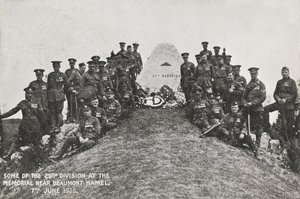 Some of the 29th Division at the memorial near Beaumont Hamel, 7th June 1925 by English Photographer