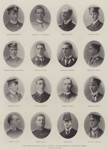 Some of the Naval Brigade of HMS Powerful who were presented to the Queen at Windsor