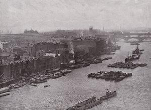 South Bank of the Thames, from the Tower Bridge by English Photographer