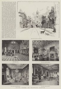State Rooms in Warwick Castle by English Photographer