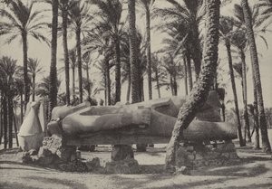 Statue of Rameses II, lying in the city which Jeremiah said should be without inhabitant by English Photographer